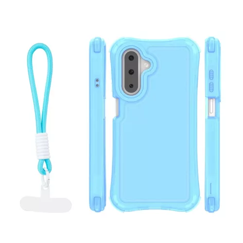 Samsung Galaxy A17 4G / A17 5G / A26 5G SafePop pántos kék tok