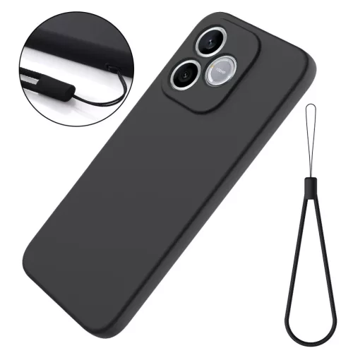 Honor 600 Lite szilikon ütésálló telefontok (fekete) tok