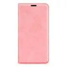 Honor 600 Lite retro mintás mágneszáras bőr fliptok rózsaszín tok