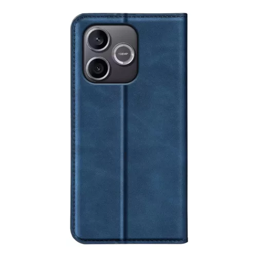 Honor 600 Lite retró mintás mágneszáras műbőr fliptok (sötétkék) tok