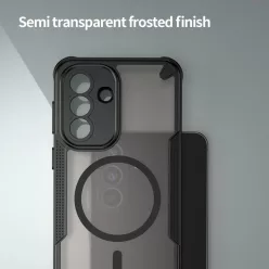   Samsung Galaxy A57 5G Armor Glaze MagSafe mágneses telefontok (fekete) tok