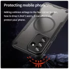 Samsung Galaxy A57 5G Armor Glaze MagSafe mágneses telefontok (fekete) tok
