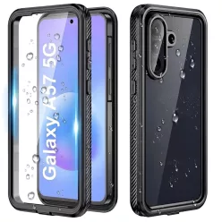 Samsung Galaxy A57 5G Fekete ShellBox Vízálló IP68 tok
