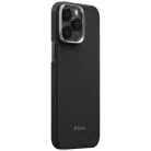 iPhone 16 Pro PITAKA Ultra-Slim PitaTap MagSafe fekete-szürke tok