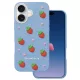 iPhone 16 / 17 6,1" Kék Eper tok