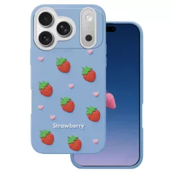 iPhone 17 Pro Max Epres kék tok