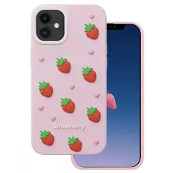 iPhone 11 Eper rózsaszín tok
