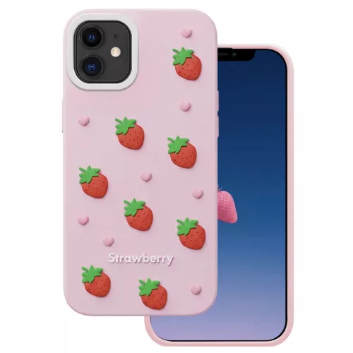 iPhone 11 Eper rózsaszín tok