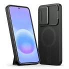 Samsung Galaxy A57 5G Tech-Protect Kevlar Aura MagSafe fekete/narancssárga tok