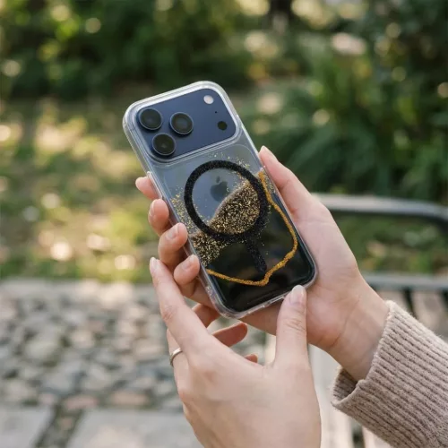 iPhone 17 Golden MagSafe-kompatibilis fekete tok