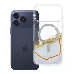 iPhone 17 Pro Max Golden MagSafe kompatibilis fehér tok