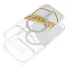 iPhone 17 Arany MagSafe-kompatibilis fehér tok