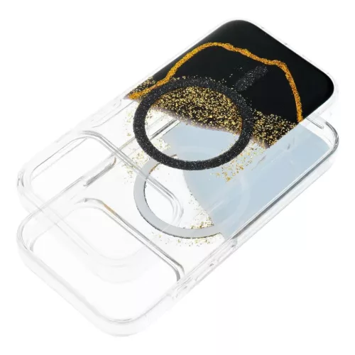 iPhone 17 Pro Golden MagSafe kompatibilis fekete tok
