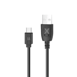 Maxlife USB-A - USB-C kábel 1,5 m 3A fekete