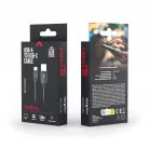 Maxlife USB-A - USB-C kábel 1,5 m 3A fekete