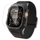 Apple Watch Ultra 1 / 2 / 3 (49 mm) Spigen Lite Fit Pro & edzett üvegfólia matt fekete tok