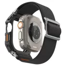 Apple Watch Ultra 1 / 2 / 3 (49 mm) Spigen Lite Fit Pro & edzett üvegfólia matt fekete tok