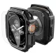 Apple Watch Ultra 1 / 2 / 3 (49 mm) Spigen Rugged Armor és edzett üvegfólia matt fekete tok
