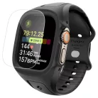 Apple Watch Ultra 1 / 2 / 3 (49 mm) Spigen Liquid Air Pro fekete tok és edzett üvegfólia