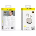 AWEI TA19 ANC Bluetooth 6.0 TWS vezeték nélküli fülhallgató töltőtokkal bézs