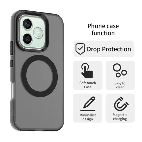 Honor 600 Lite Fekete Techsuit - CandyCase MagSafe tok