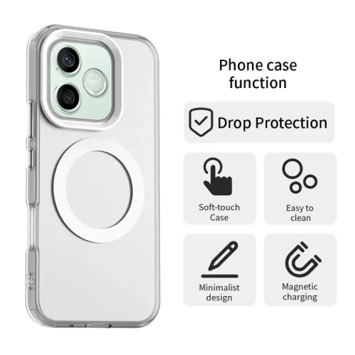 Honor 600 / 600 Pro Fehér Techsuit - CandyCase MagSafe tok