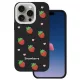 iPhone 14 Pro / 15 Pro 6,1" fekete eper tok