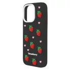 iPhone 14 Pro / 15 Pro 6,1" fekete eper tok