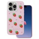 iPhone 15 Pro Rózsaszín eper tok