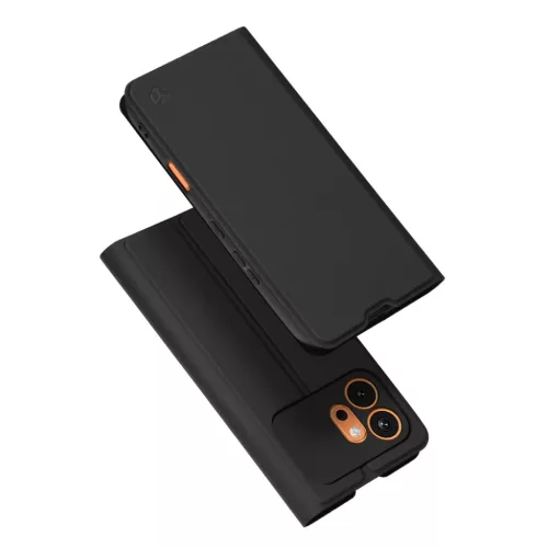 Techsuit - Magskin Fliptok - Honor 600 - Fekete tok