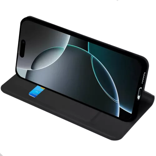 Techsuit - Magskin Fliptok - Honor 600 - Fekete tok