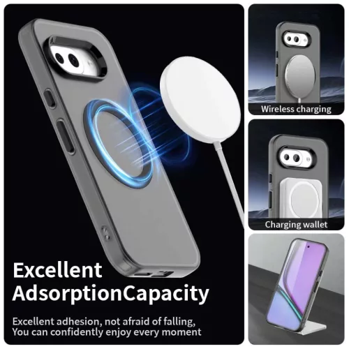 Google Pixel 10a Fekete Techsuit CandyCase MagSafe tok