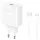 Honor hálózati töltő, 80W, 1 x USB-A - 1 x USB-C, USB-C kábellel, Fehér