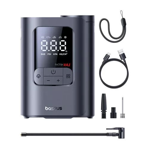 Baseus GoTrip VA1 autókompresszor 150 PSI 7500 mAh, sötétszürke C0119601