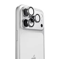   iPhone 17 Pro / iPhone 17 Pro Max Ezüst Torras - Lensguard kameravédő üvegfólia
