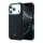 Mercedes PU bőr Semi Wrap MagSafe tok iPhone 17 Pro Max-hoz fekete