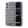 iPhone 17 Fekete Karl Lagerfeld PU Houndstooth Resin Plate MagSafe tok