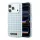 iPhone 17 Pro kék Karl Lagerfeld PU Houndstooth Resin Plate MagSafe tok