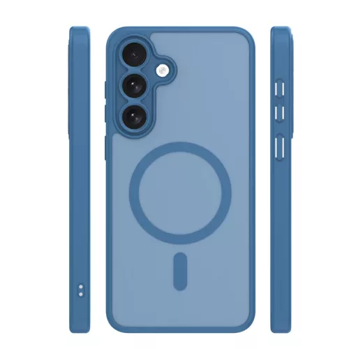 Samsung Galaxy S26 sötétkék Mag Matt kameravédős tok
