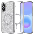 Samsung Galaxy A57 5G Ezüst Techsuit Luxury Glitter MagSafe tok