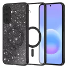 Samsung Galaxy A57 5G Fekete Techsuit - Luxury Glitter MagSafe tok