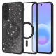 Samsung Galaxy A57 5G Fekete Techsuit - Luxury Glitter MagSafe tok