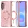 Samsung Galaxy A57 5G Rose Gold Techsuit - Luxus Csillámos MagSafe tok