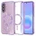 Samsung Galaxy A57 5G Világos lila Techsuit Luxury Glitter MagSafe tok