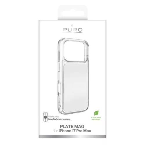 Puro Plate Mag tok iPhone 17 Pro Max-hoz MagSafe kompatibilis - Fehér tok