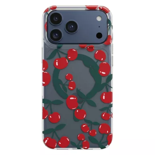 Samsung Galaxy S26 Ultra Cherry Mag cseresznye mintás átlátszó tok