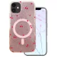 iPhone 11 Cseresznye Mag csillámos rózsaszín tok