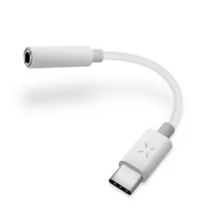   Fixed - Audio Kábel Adapter (FIXL-CJD-WH) - Type-C csatlakozóról 3.5mm-es Jack aljzatra, DAC chippel - Fehér