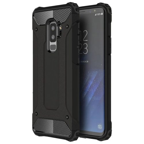 Techsuit - Hibrid Páncél - Samsung Galaxy S9 Plus - Fekete tok