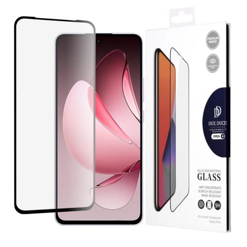 Dux Ducis - Edzett Üveg - Oppo Reno13 F 4G / Reno13 F 5G / Reno13 FS 5G - Fekete üvegfólia